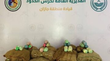 إحباط تهريب 240 كيلوغراماً من القات المخدر في جازان خلال عملية أمنية