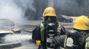 إخماد حريق مركبة في الخبر اليوم دون إصابات بجهود الدفاع المدني