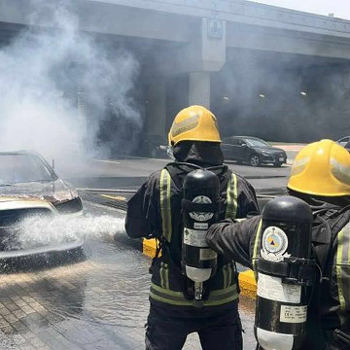 إخماد حريق مركبة في الخبر اليوم دون إصابات بجهود الدفاع المدني