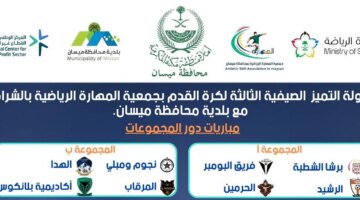 انطلاق دورة التميز الثالثة في ميسان بمنافسات كروية وفعاليات شبابية مميزة